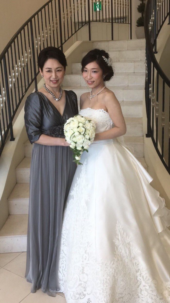 「お母様も素敵！」とドレス姿を絶賛されて至福の時間を過ごせました 結婚式の母親ドレス・服装・フォーマルドレスの