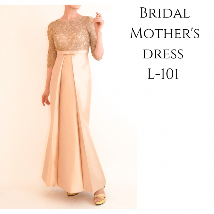 Bridal Mothers dress L-101 | 結婚式の母親ドレス M&V for mother