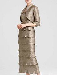 結婚式の母の服装|50代前半|アートグレイスポートサイドヴィラ|フォーマルドレスL-9