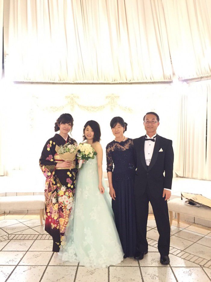 M＆Vのフォーマルドレスに「これだ！という直感！大当たりでした」と新婦のお母様お喜びの声