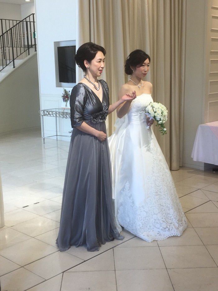 「お母様も素敵！」とドレス姿を絶賛されて至福の時間を過ごせました
